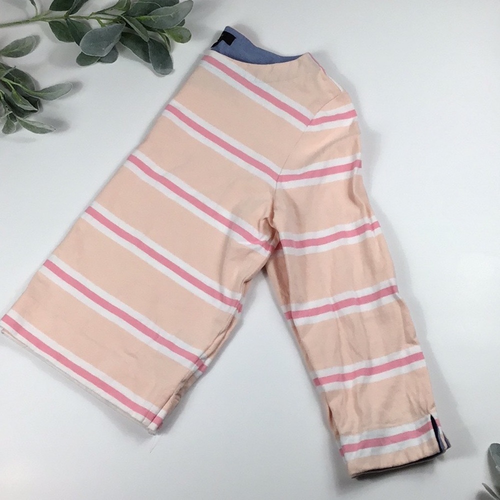 J. Crew Peach & Pink Striped Lightweight Sweatshirt